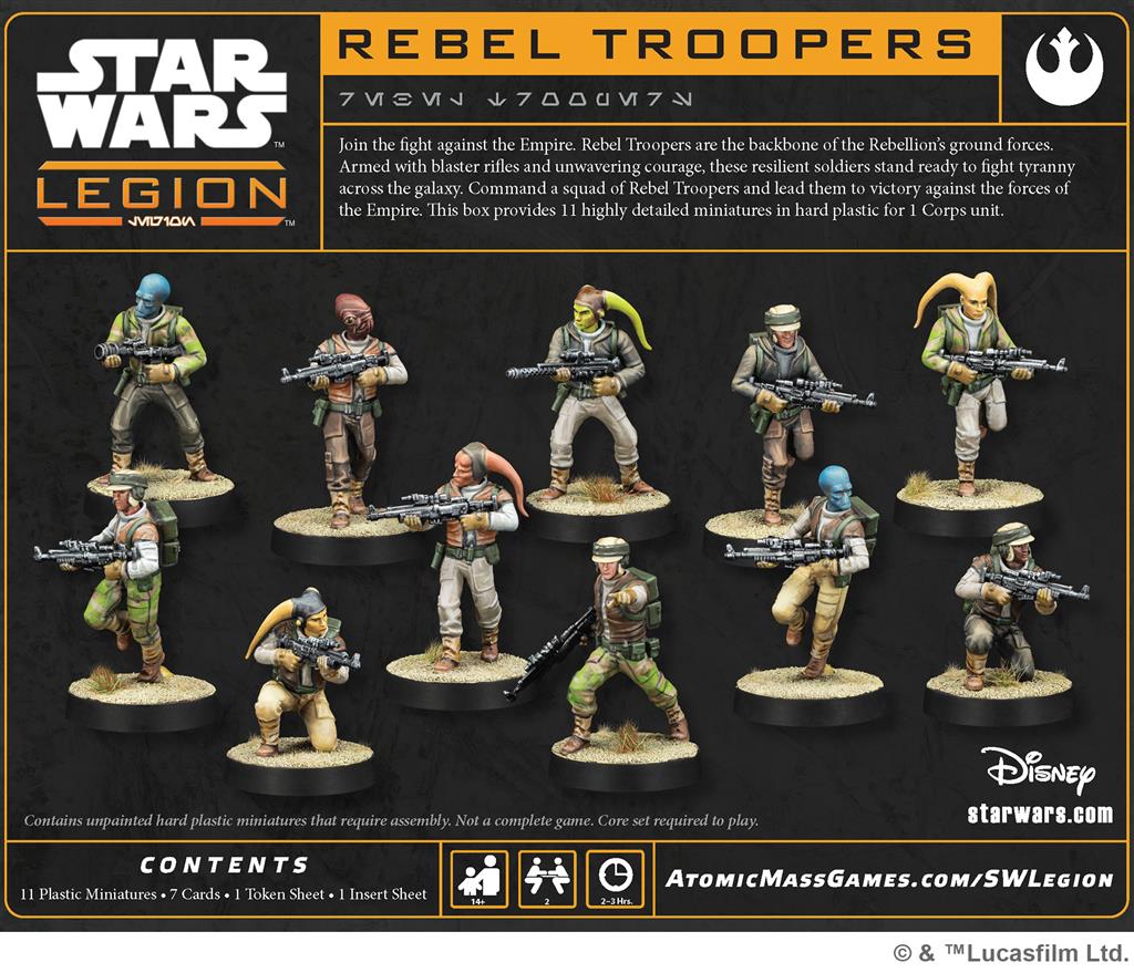 Star Wars Légion : Soldats Rebelles / Rebel Troopers (Resculpt)
