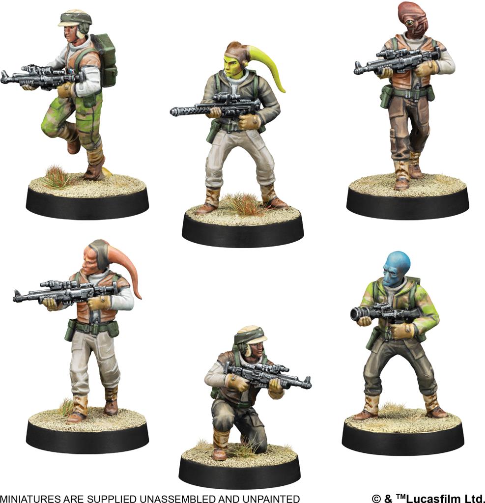 Star Wars Légion : Soldats Rebelles / Rebel Troopers (Resculpt)