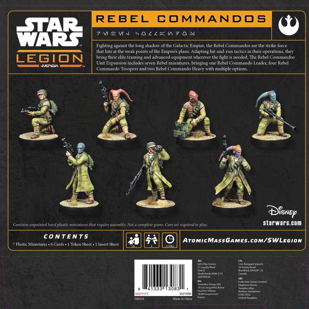 Star Wars Légion : Rebel Commandos (Resculpt)