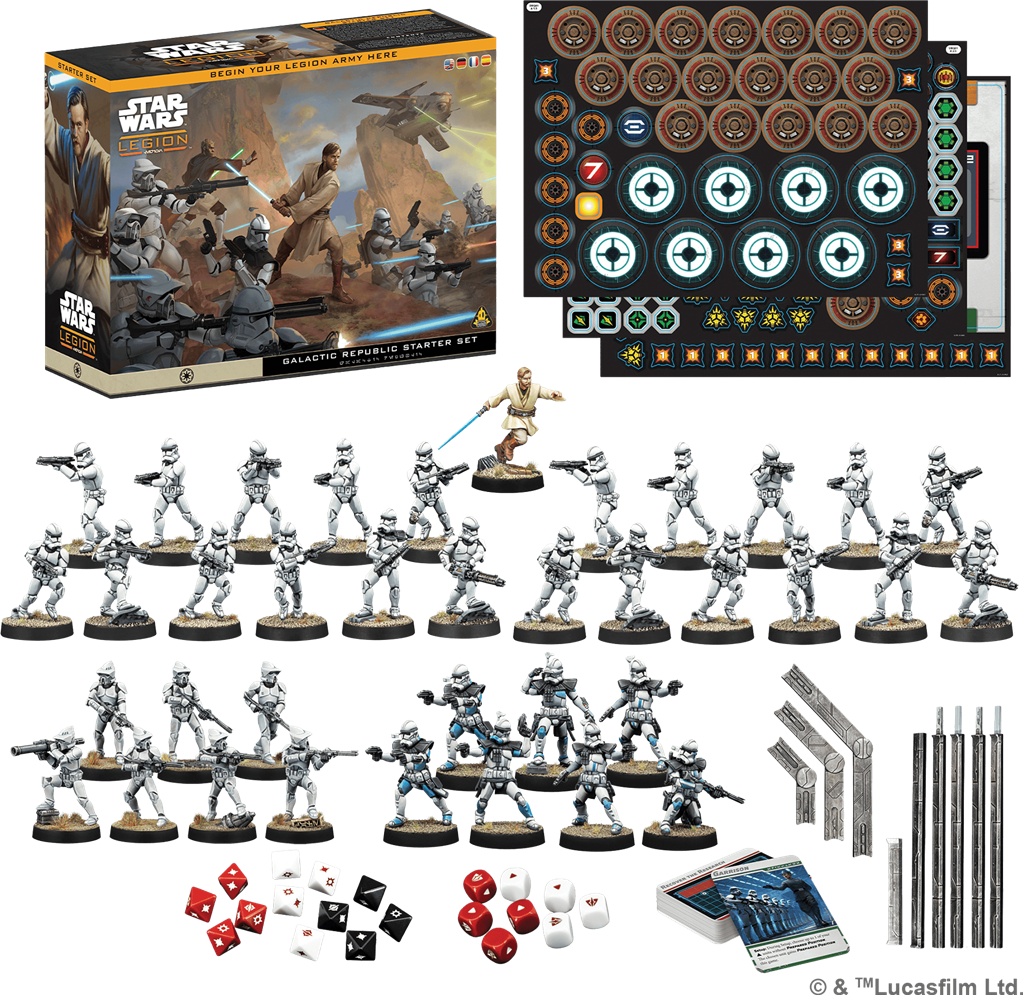 Star Wars Légion : Galactic Republic Starter Set (Boîte de Démarrage)