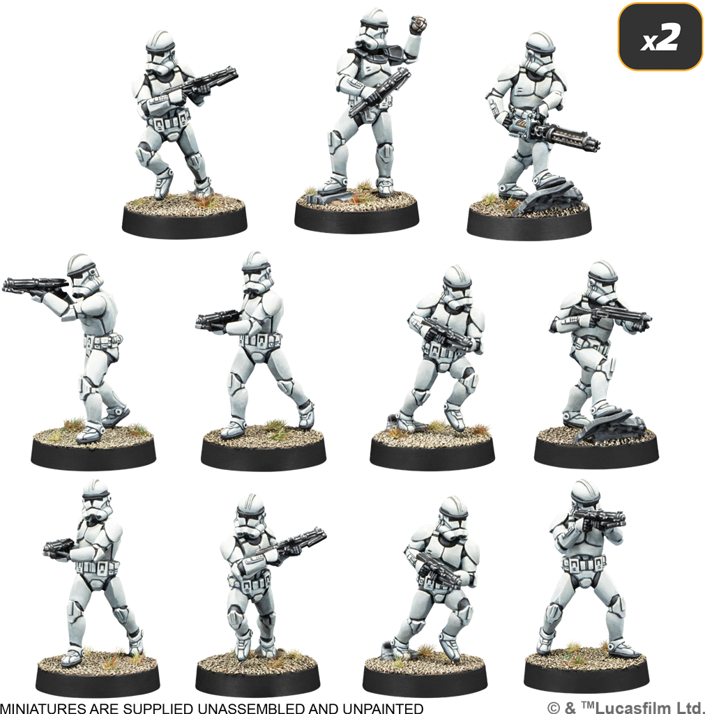 Star Wars Légion : Galactic Republic Starter Set (Boîte de Démarrage)