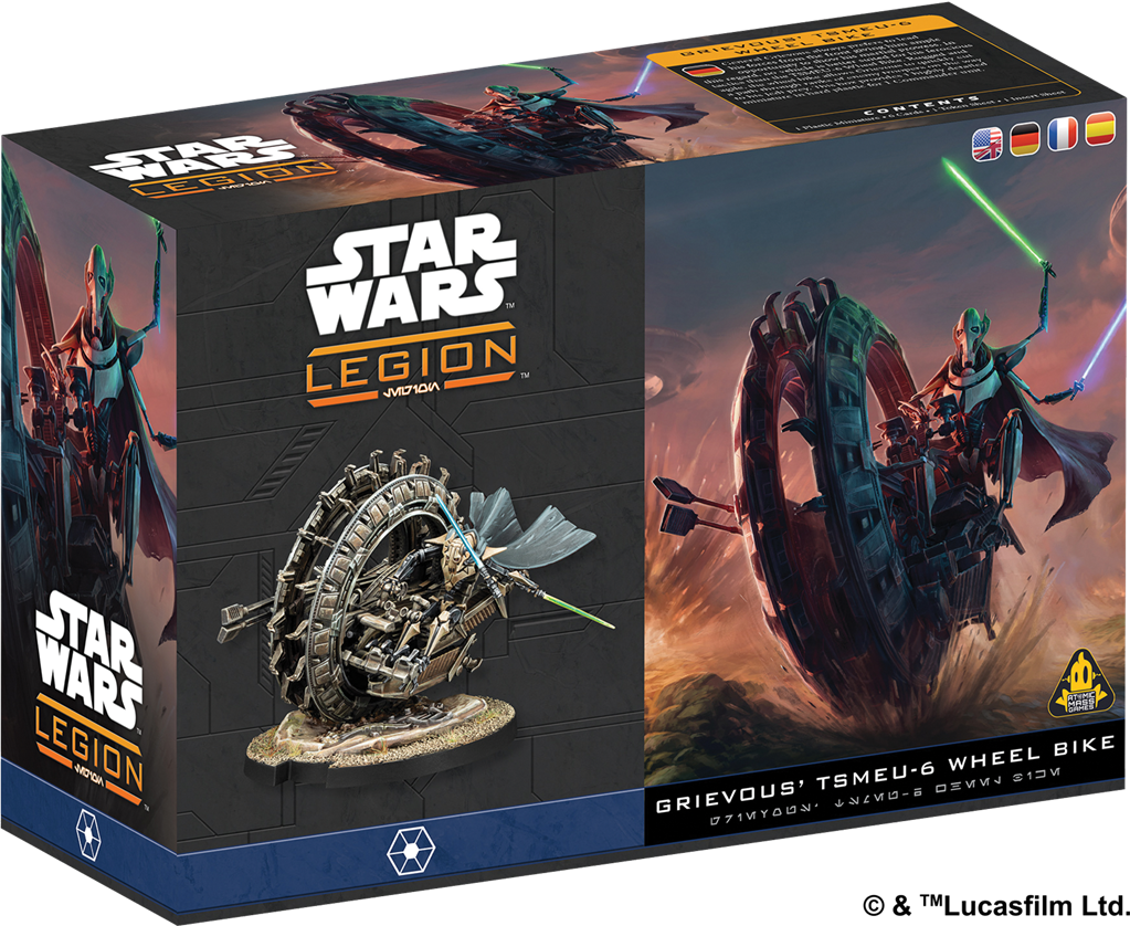 Star Wars Légion : Général Grievous sur Moto-Roue TSMEU-6 (Extension Commandant)