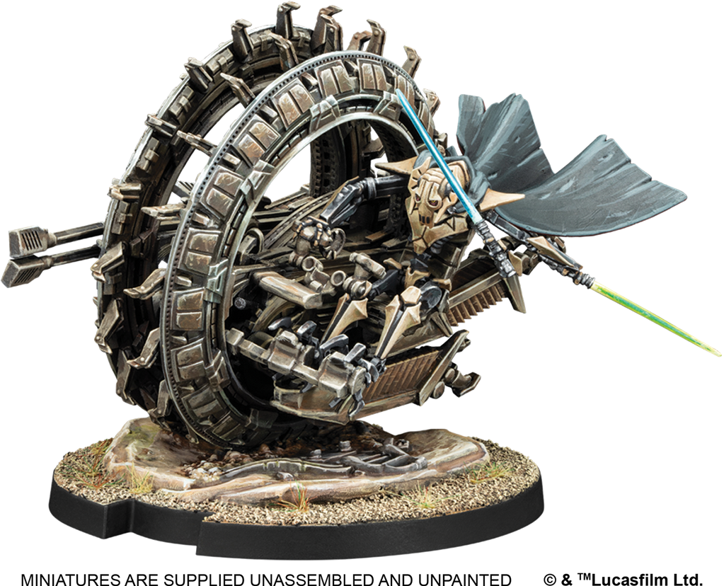 Star Wars Légion : Général Grievous sur Moto-Roue TSMEU-6 (Extension Commandant)
