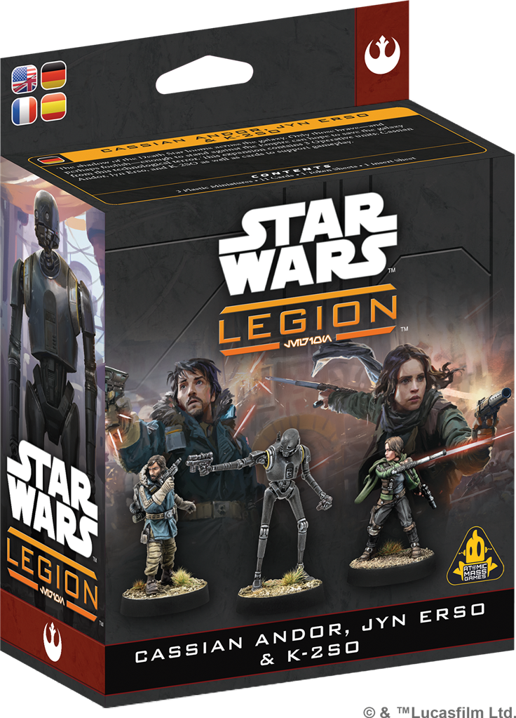 Star Wars Légion : Cassian Andor, Jyn Erso & K-2SO