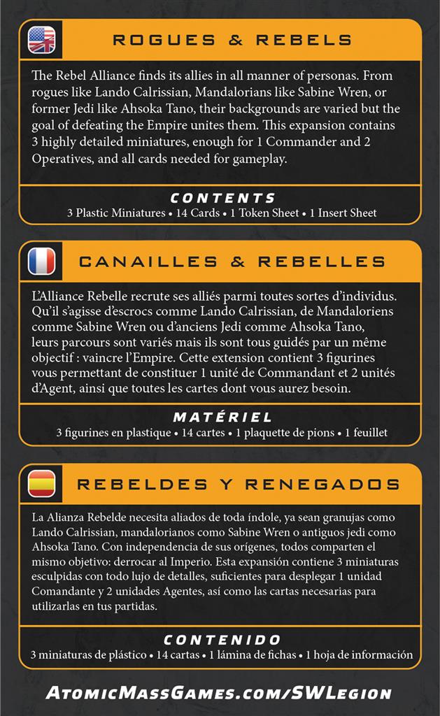 Star Wars Légion : Rogues & Rebels (Reissue)