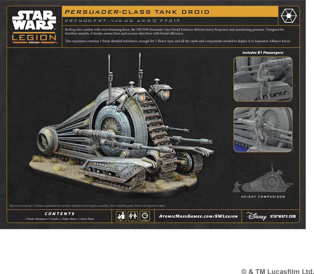 Star Wars Légion : NR-N99 Persuader Droid (Reissue)
