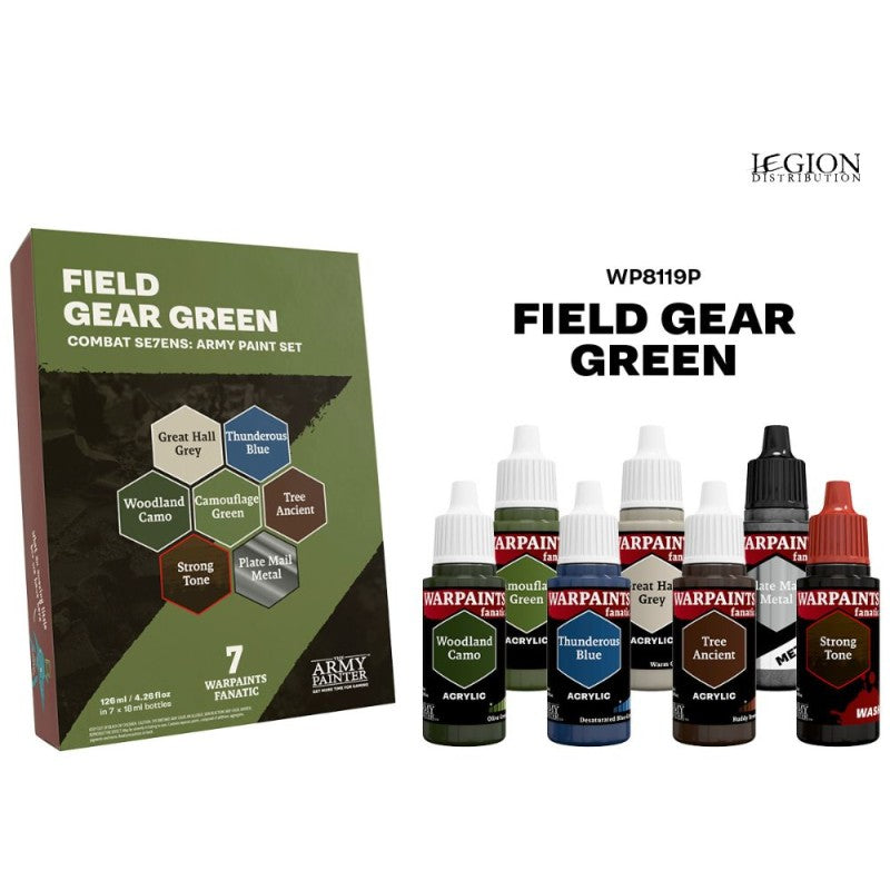 Army Painter - Combat Se7en - Field Gear Green
