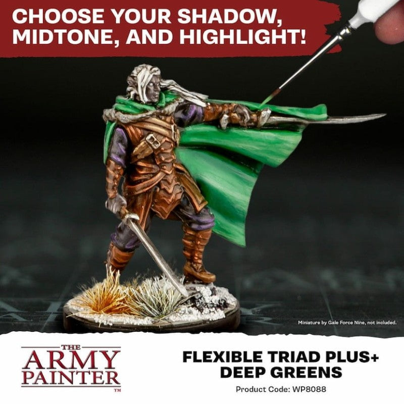 Army Painter - Deep Green Flexible Triad PLUS+ (Sortie en août 2025)