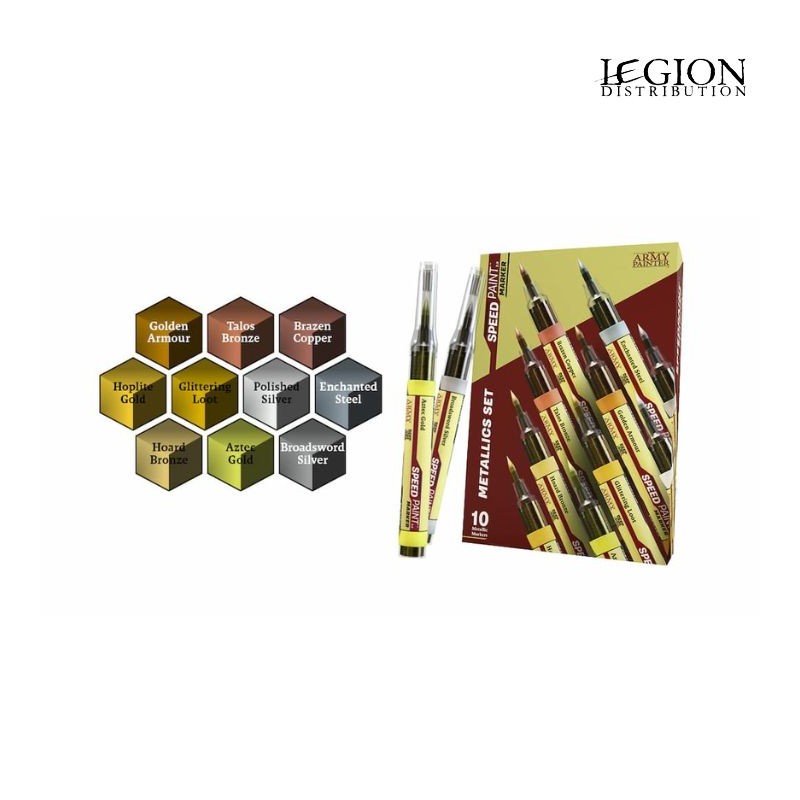 Army Painter Speedpaint Markers - Metallic Set (Précommande sortie en aout 2026)