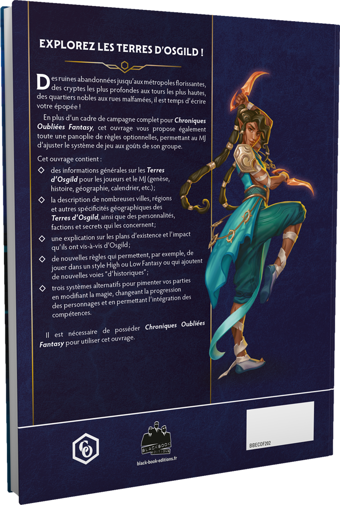 Chroniques Oubliées Fantasy : Atlas d'Osgild & règles optionnelles