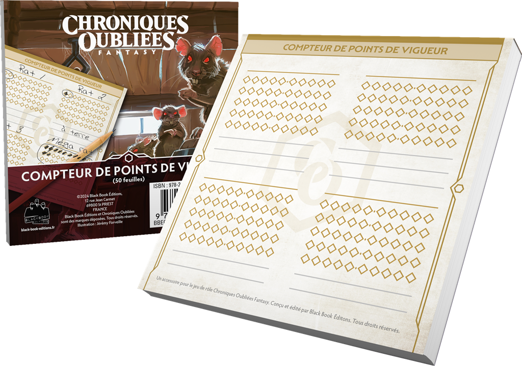 Chroniques Oubliées Fantasy 2 - Compteurs de Points de Vigueur