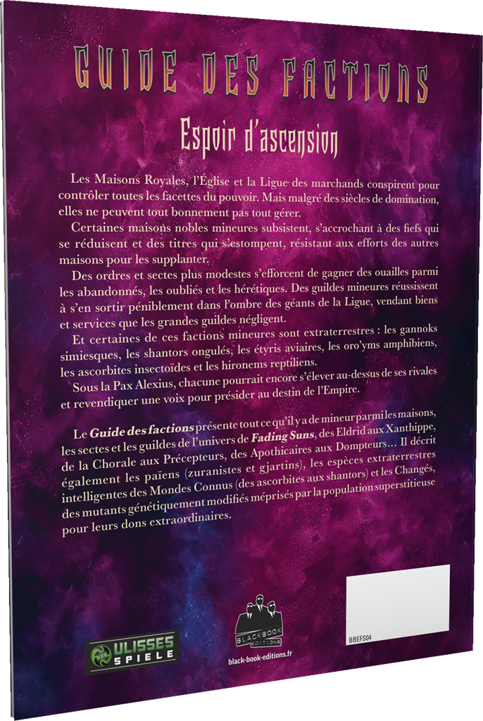 Fading Suns - Guide des factions