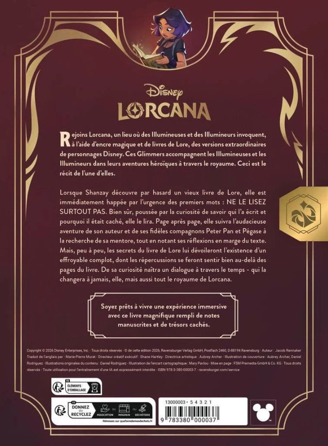 Disney Lorcana - La quête des Merveilles - Le livre de Lore