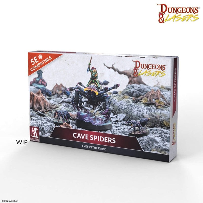 Dungeons & Lasers - Figurines - Cave Spiders
