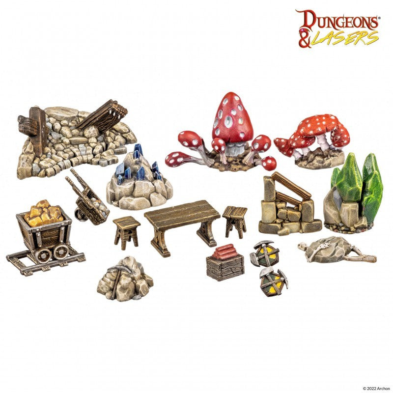 Dungeon & Lasers - Décors - Dwarven Mine Props