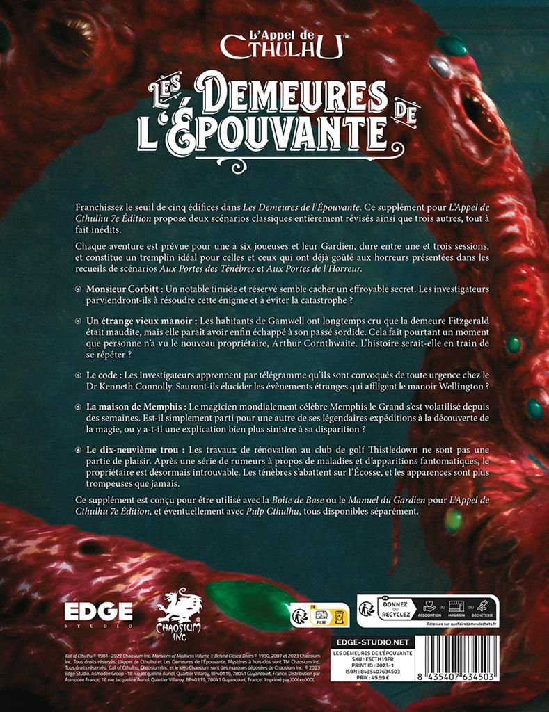 L'Appel de Cthulhu : Les Demeures de l’Épouvante