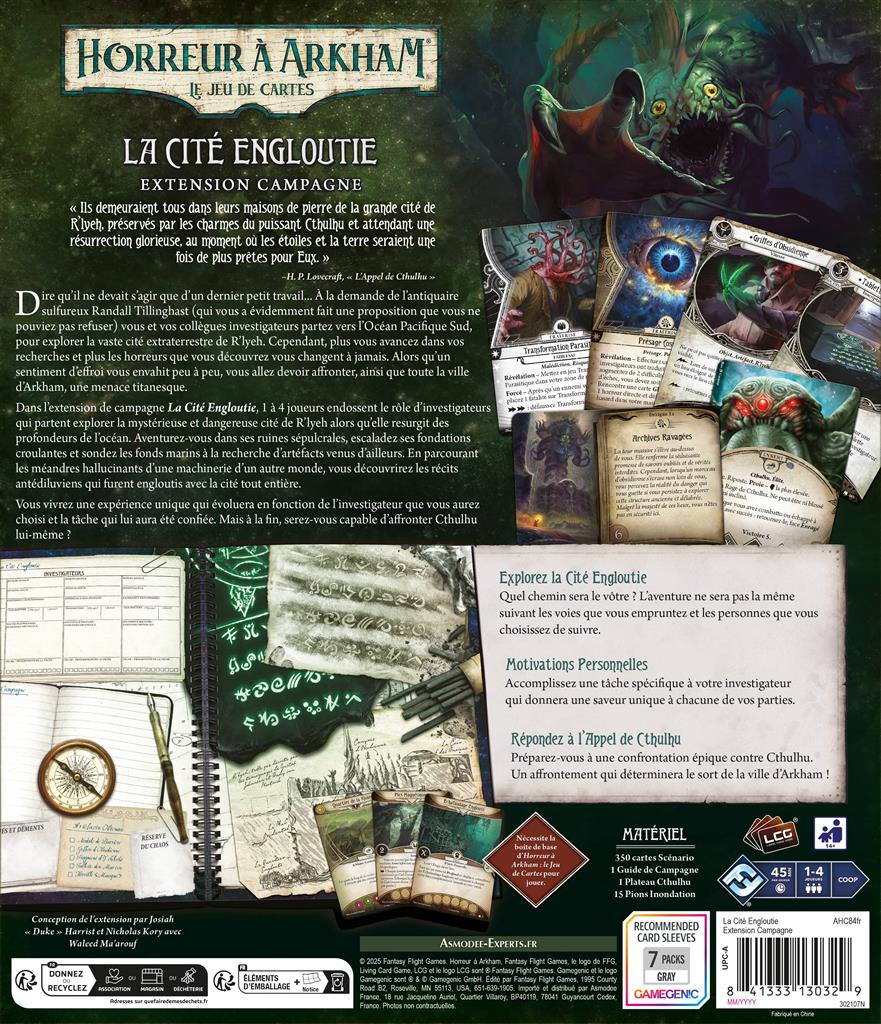 Horreur à Arkham : Le Jeu de Cartes : La Cité Engloutie (Campagne)