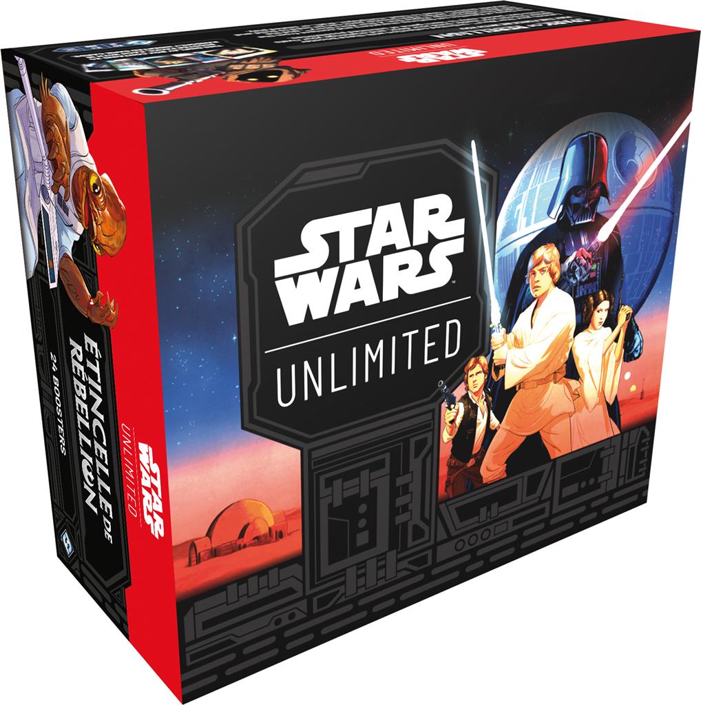 Star Wars Unlimited: Etincelle de Rebellion boite de 24 boosters en Francais