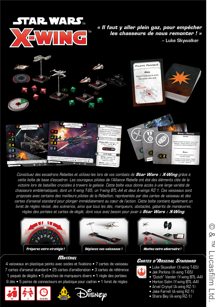 X-Wing 2.0 : Alliance Rebelle - Escadron (Base)(EN STOCK)