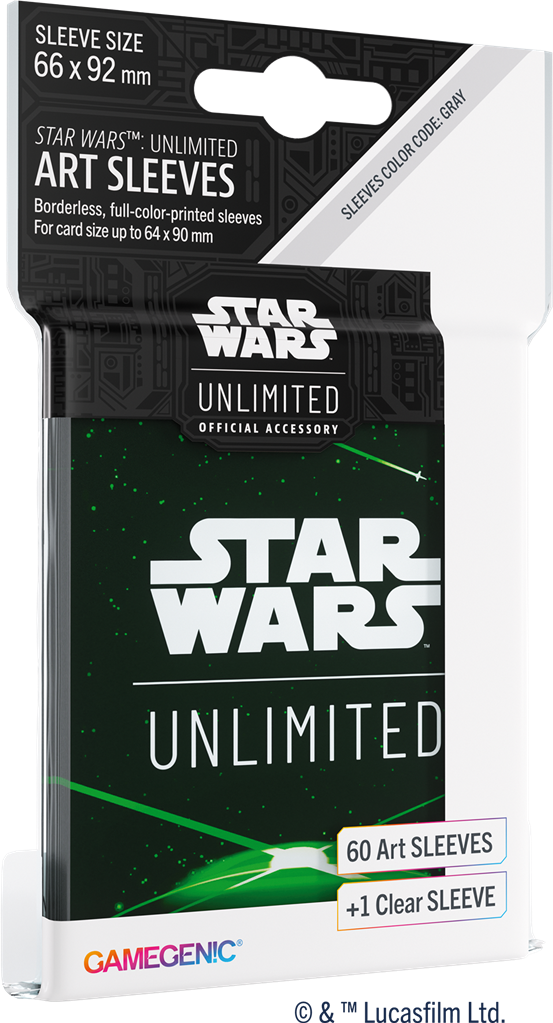 Star Wars Unlimited Art Sleeves : Card Back Green