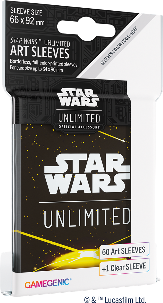 Star Wars Unlimited Art Sleeves :Card Back Yellow