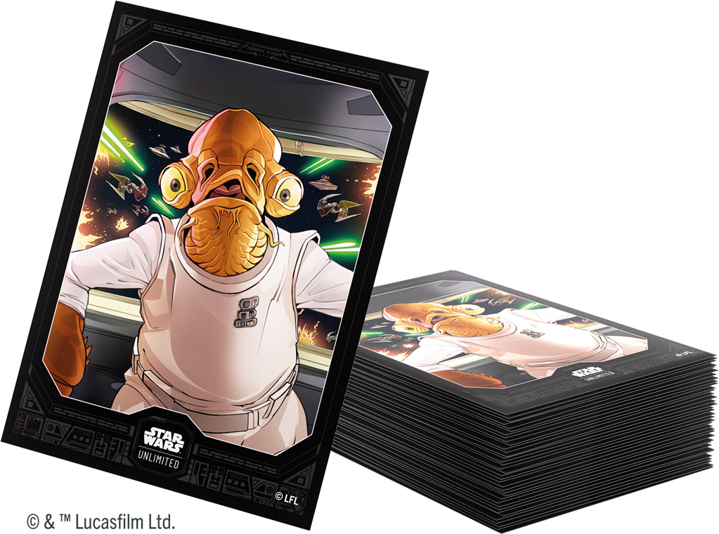 Star Wars Unlimited Art Sleeves : Admiral Ackbar