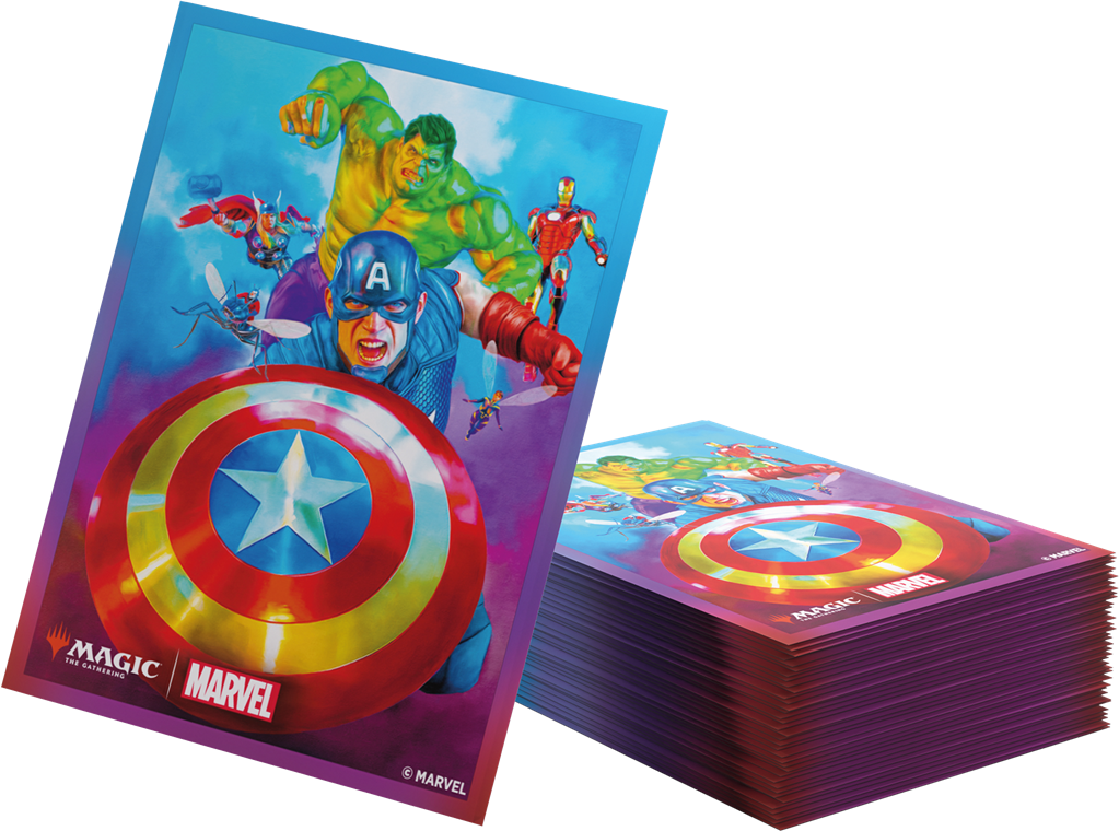 Gamegenic: Magic The Gathering Marvel Super Heroes art Sleeves - Captain America