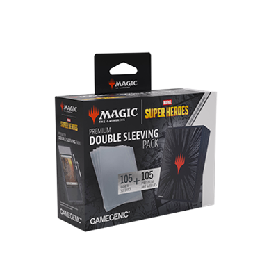 Gamegenic: Magic The Gathering Marvel Super Heroes Double Sleeving Pack 100 - Black