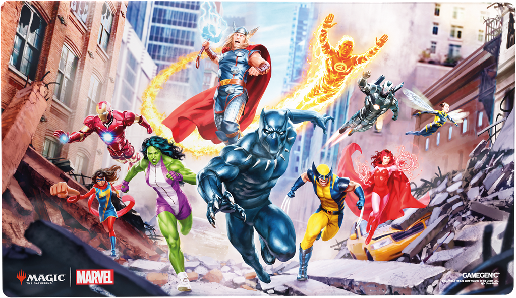 Gamegenic: Magic The Gathering Marvel Super Heroes Shiny Playmat