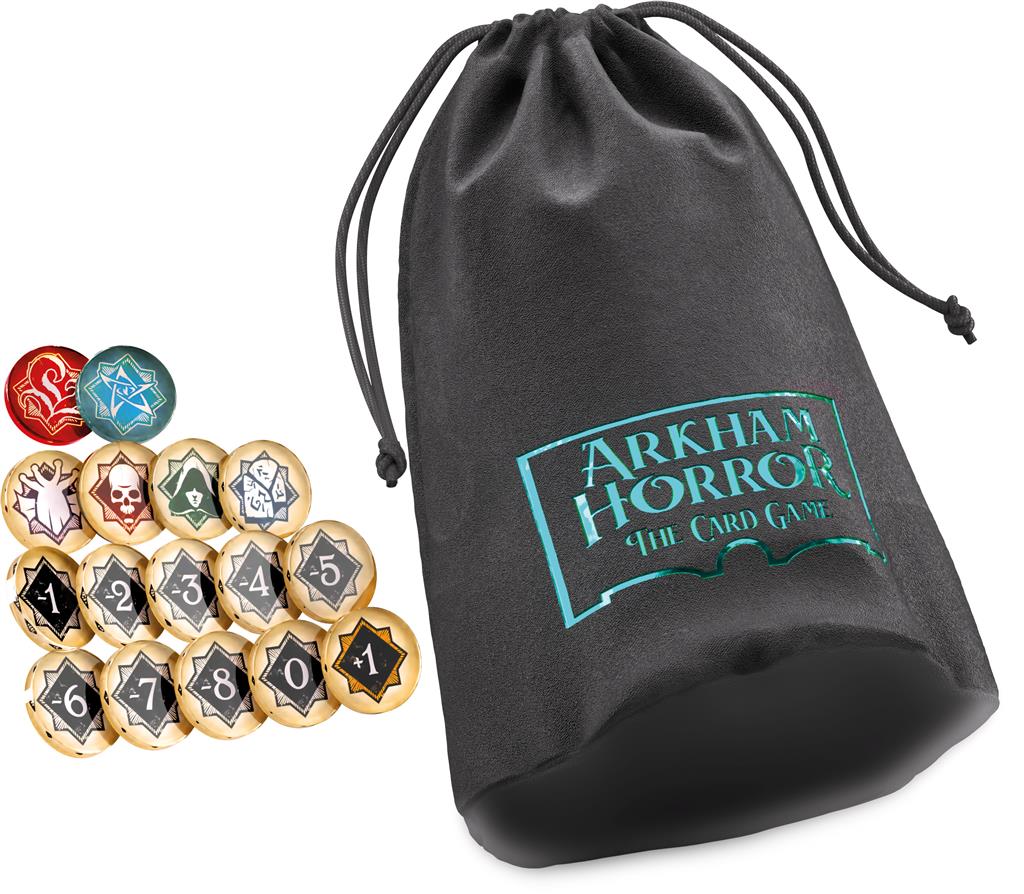 Arkham JCE - Chaos Tokens + Token Bag