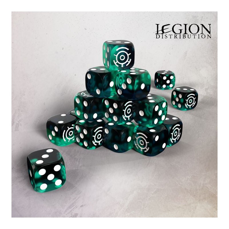 Grimdark Future - Robot Legions Premium Resin 16mm Dice Set (20)