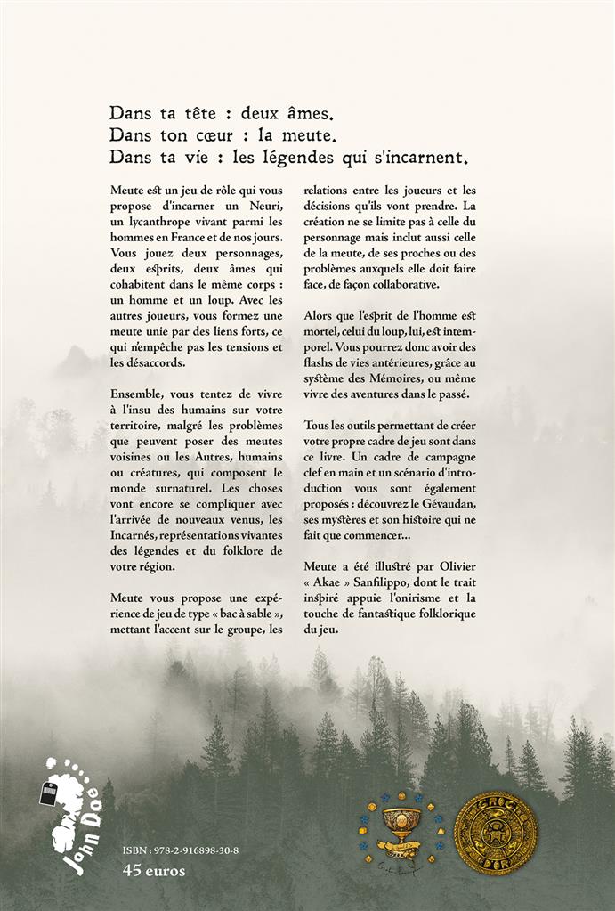 Meute, livre de base