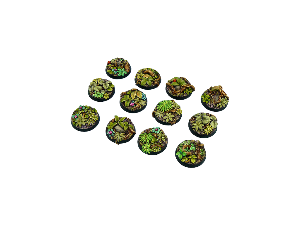 Jungle Bases, Round 25mm (X5)