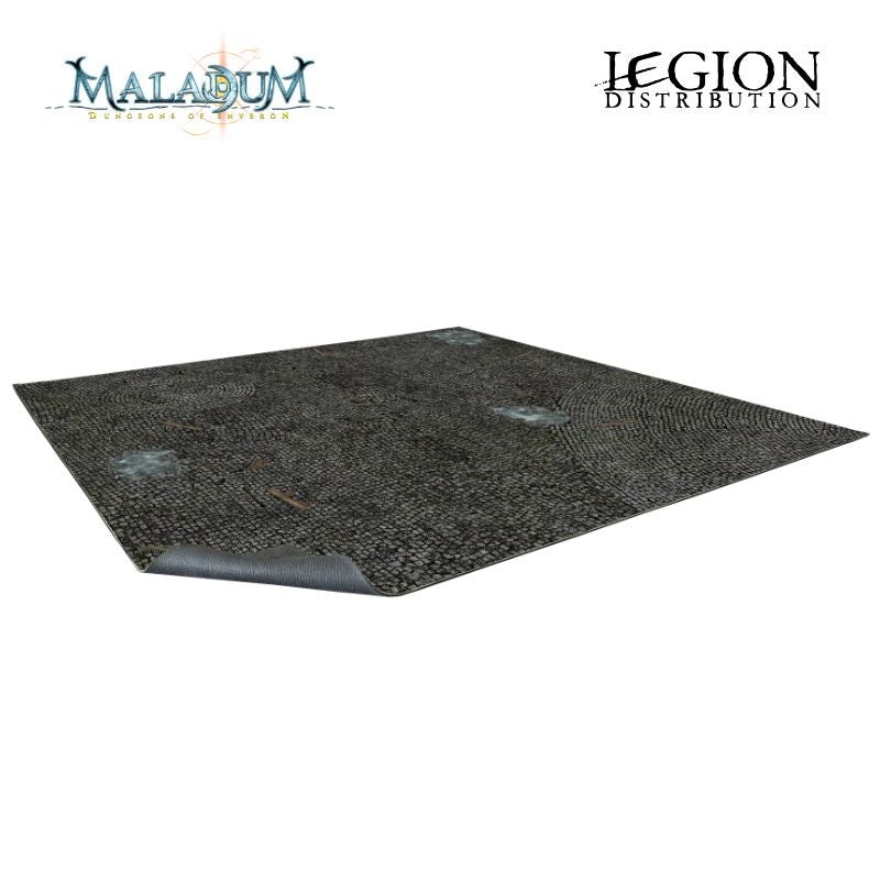 Maladum : Cobbled Plaza - Tapis de Jeu 2x2 (Sortie octobre 2026)