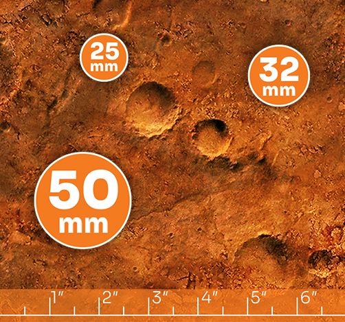 Mars – Tapis de jeu en caoutchouc simple face 36″x36″ / 91,5 x 91,5 cm