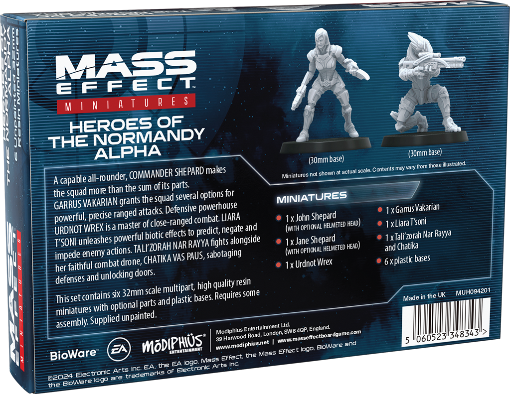 Mass Effect: Heroes of the Normandy Alpha (Resin Set)en Anglais