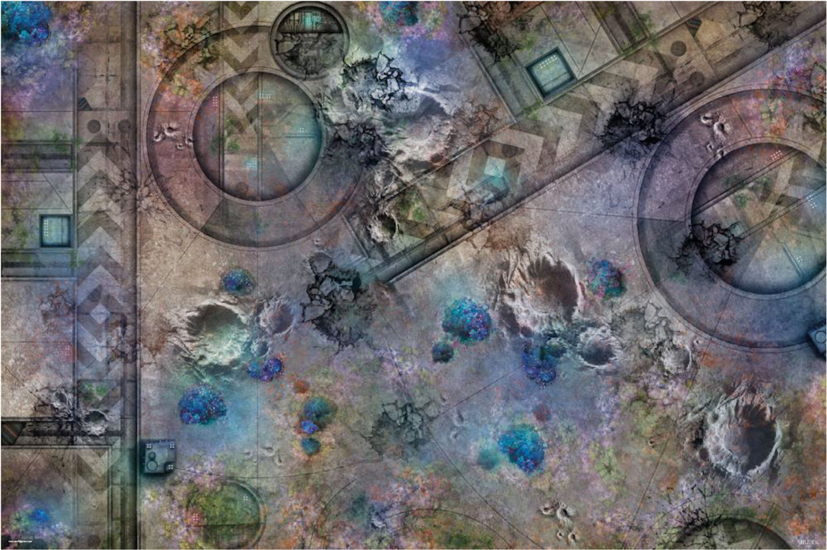 Terrain Crate - 44x60 Grim Battlefield battle mat (Frais de port inclus)