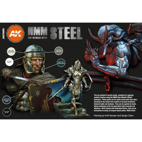 Acrylics 3GEN sets :Non Metallic Metal: Steel