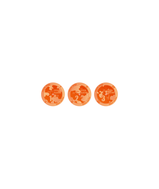 Objective "Critical" Markers 40mm 1-3 KT Fluo Orange