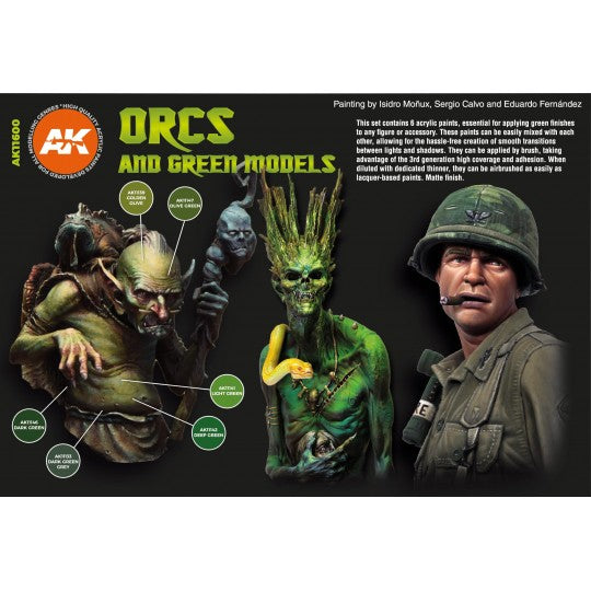 Acrylics 3GEN sets :Orcs And Green Creatures