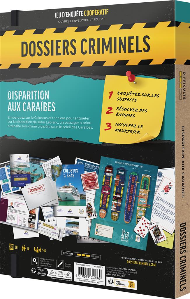 Dossiers Criminels - Disparition aux Caraïbes (EN STOCK)