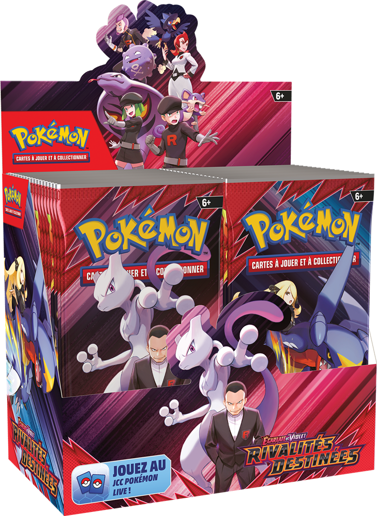 Pokémon EV10 Écarlate et Violet – Rivalités Destinées : display de boosters (Limité à un exemplaire par client) (LIVRAISON GRATUITE)