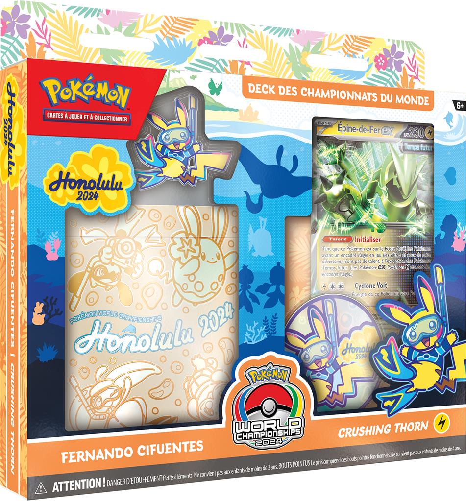 Pokémon : Deck des championnats du monde 2024 Epine de fer (EN STOCK)