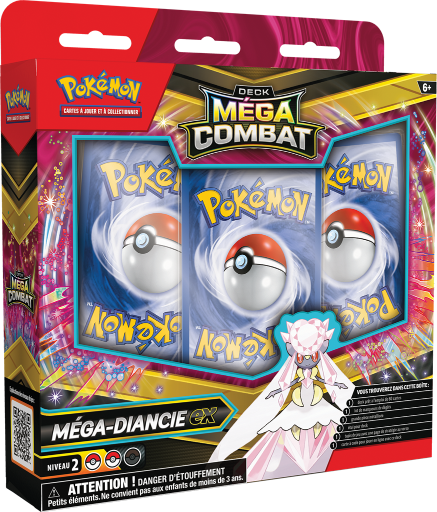 Pokémon : Deck du Dresseur Pokémon - Q4 - Méga-Diancie-ex (boîte un peu abîmée)