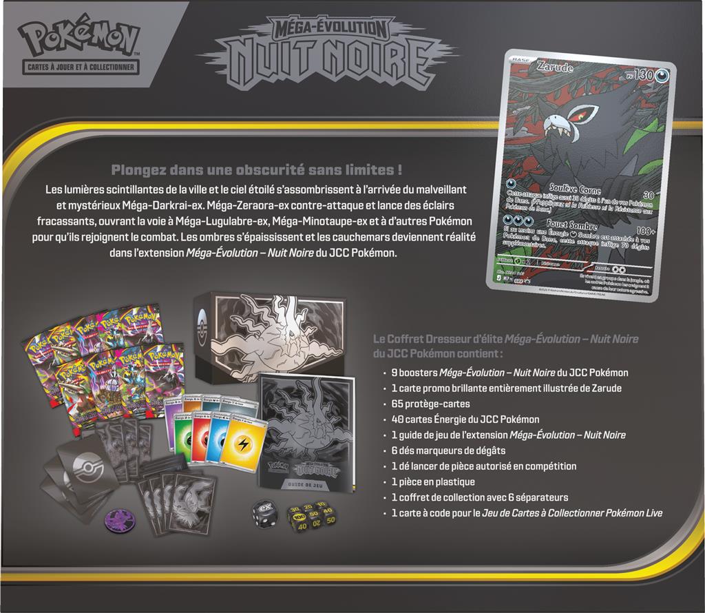 Pokémon ME05 - Nuit noire - coffret Dresseur d'Elite en Francais
