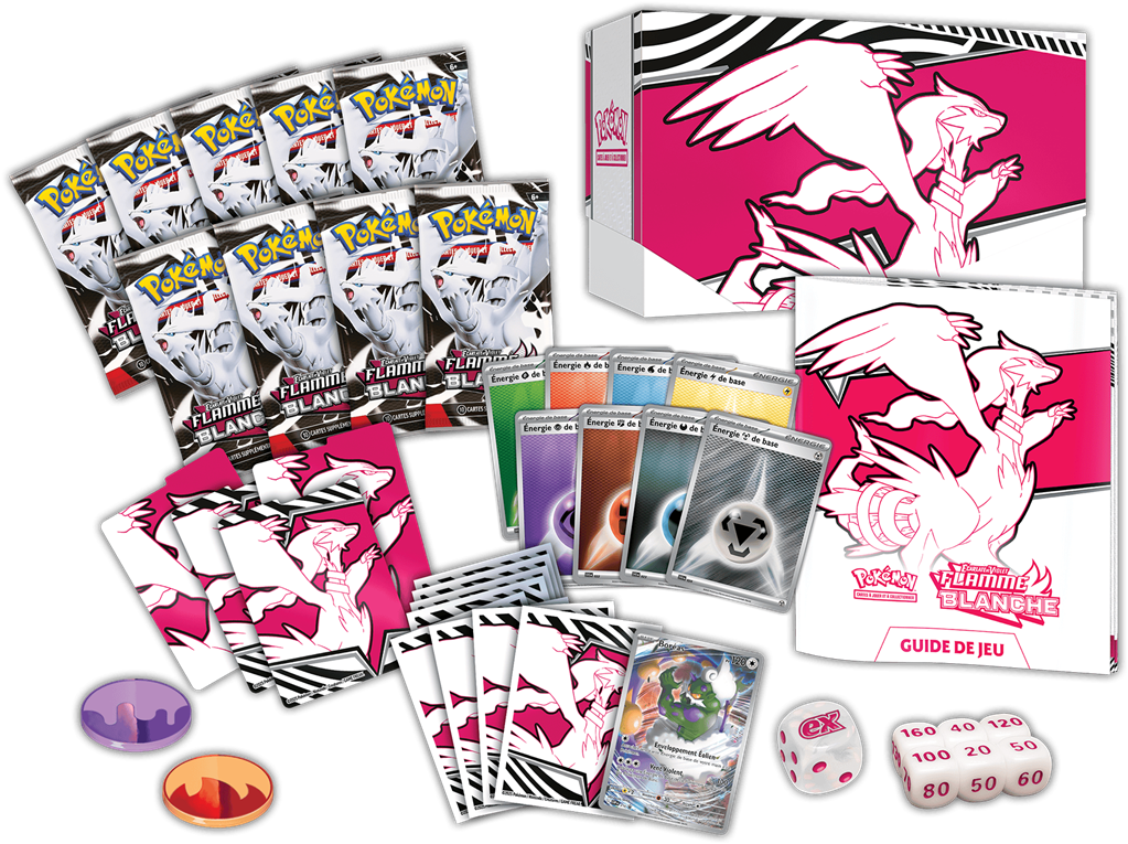 Pokémon : Coffret Dresseur d'Elite Flamme Blanche (Limité à un exemplaire par client)