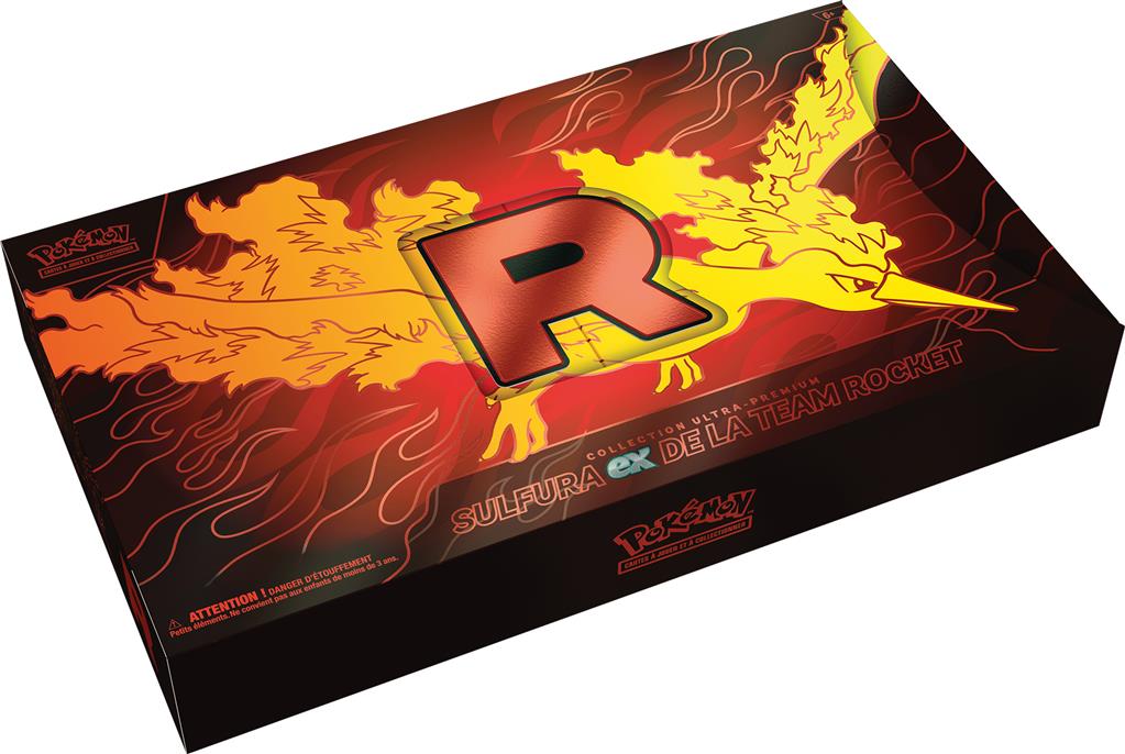 Pokémon : Coffret Ultra Premium Collection (18b)Sulfura-ex de la Team Rocket(LIVRAISON GRATUITE)(Limité à un exemplaire par client)