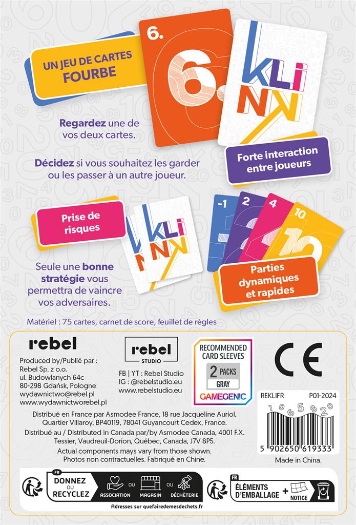 Klink (EN STOCK)(SOLDES D'HIVER 2026)