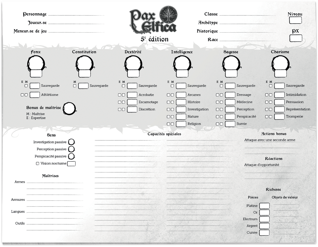 Pax Elfica : Pack Joueur (5e édition) (frais de port gratuit)