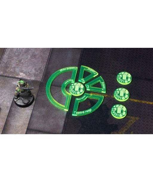 Smoke Markers 20mm & 1" Control Zone KT Fluo Green